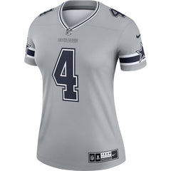 Dak Prescott Dallas Cowboys Women's Legend Player Performance Top Gray