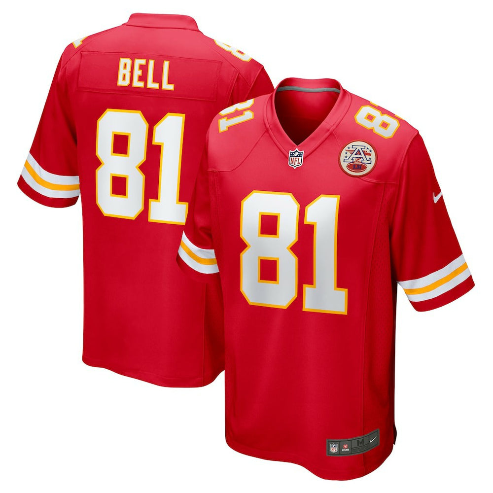 NFL Blake Bell Kansas City Chiefs Game Player Jersey - Red