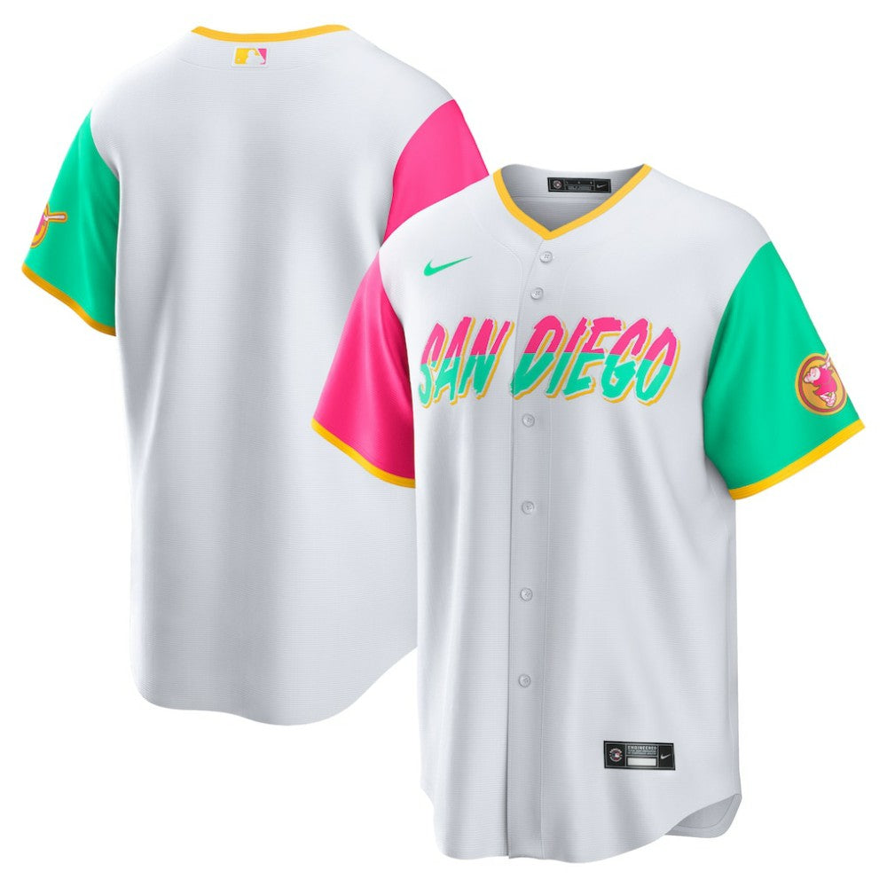 MLB San Diego Padres Nike City Connect Replica Team Jersey - White