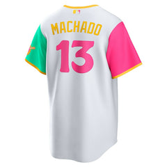 MLB Manny Machado San Diego Padres Nike City Connect Replica Player Jersey - White