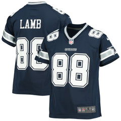 NFL CeeDee Lamb Dallas Cowboys Youth Player Game Jersey - Navy