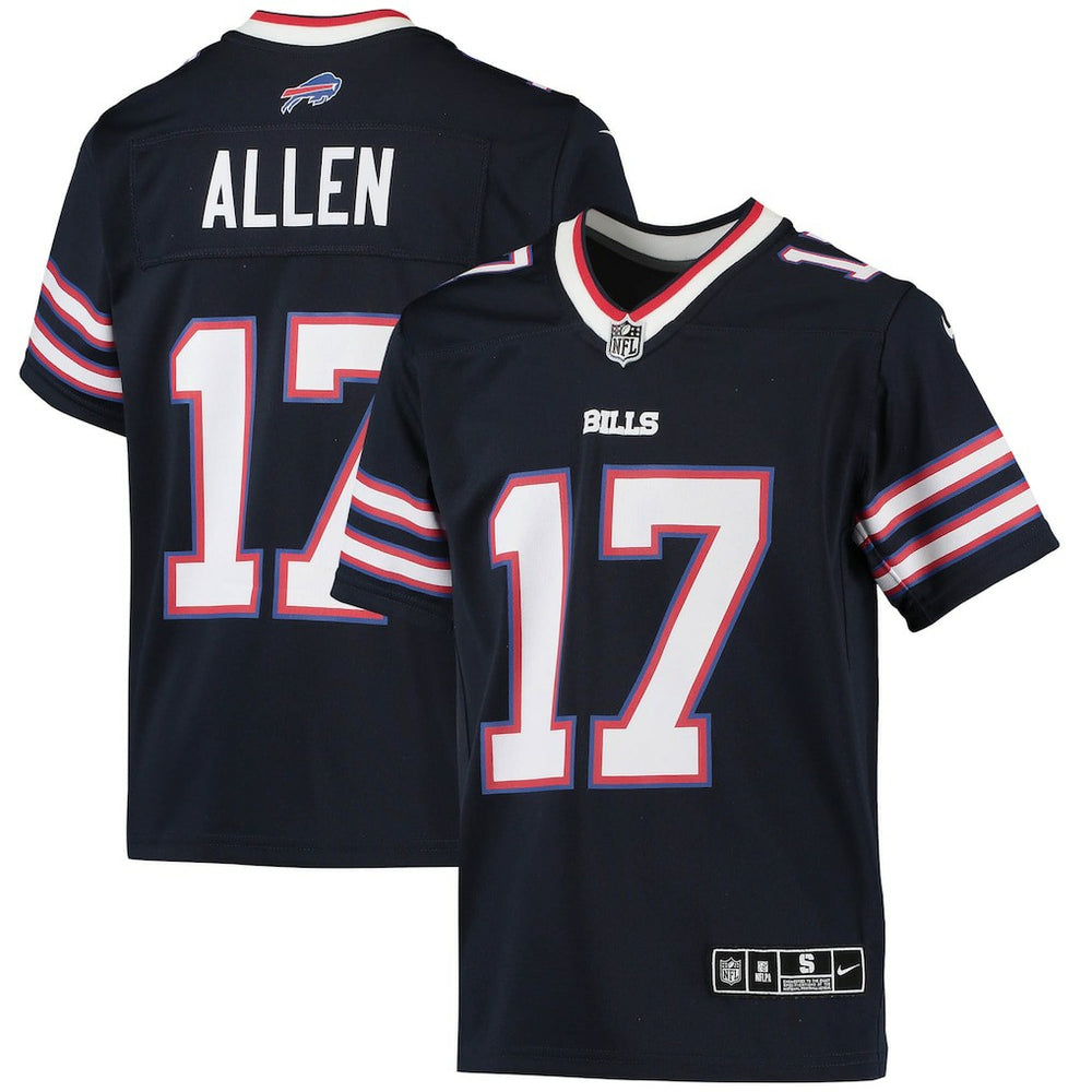 NFL Josh Allen Buffalo Bills Youth Inverted Team Game Jersey - Navy