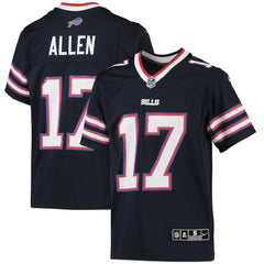NFL Josh Allen Buffalo Bills Youth Inverted Team Game Jersey - Navy