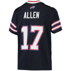 NFL Josh Allen Buffalo Bills Youth Inverted Team Game Jersey - Navy