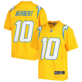 Justin Herbert Los Angeles Chargers Youth Inverted Team Game Jersey Gold