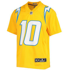 NFL Justin Herbert Los Angeles Chargers Youth Inverted Team Game Jersey - Gold