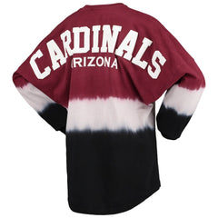 Arizona Cardinals Women's Ombre Long Sleeve T-Shirt Cardinal/White