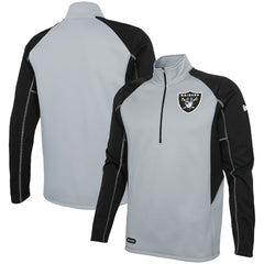 Las Vegas Raiders Combine Authentic Two-a-Days Half-Zip Jacket Silver