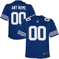NFL Indianapolis Colts Youth Alternate Custom Game Jersey - Royal