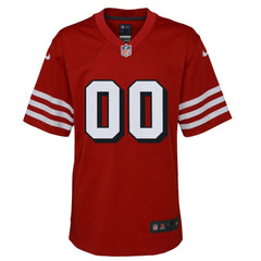 NFL San Francisco 49ers Youth Alternate Custom Game Jersey - Scarlet