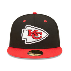 Kansas City Chiefs New Era Flipside 2Tone 59FIFTY Fitted Hat Black/Red