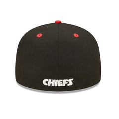 Kansas City Chiefs New Era Flipside 2Tone 59FIFTY Fitted Hat Black/Red