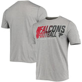 Atlanta Falcons New Era Combine Authentic Game On T-Shirt Heathered Gray