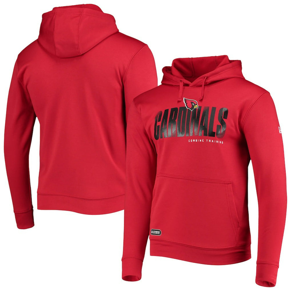 Arizona Cardinals New Era Combine Authentic Hard Hash Pullover Hoodie Cardinal