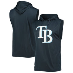 Tampa Bay Rays Stitches Sleeveless Pullover Hoodie - Navy Hoodies