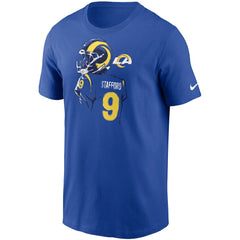 Matthew Stafford Los Angeles Rams Player Graphic T-Shirt Royal