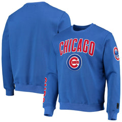 Chicago Cubs Pro Standard Stacked Logo Pullover Sweatshirt - Royal Pullover