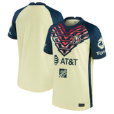 Club America Youth 2021/22 Home Breathe Stadium Replica Jersey Yellow
