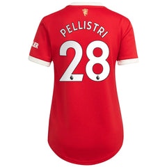 Facundo Pellistri Manchester United Women's 2021/22 Home Replica Player Jersey Red shop