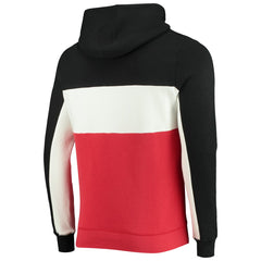 Toronto Raptors Junk Food Wordmark Colorblock Fleece Pullover Hoodie Black/White