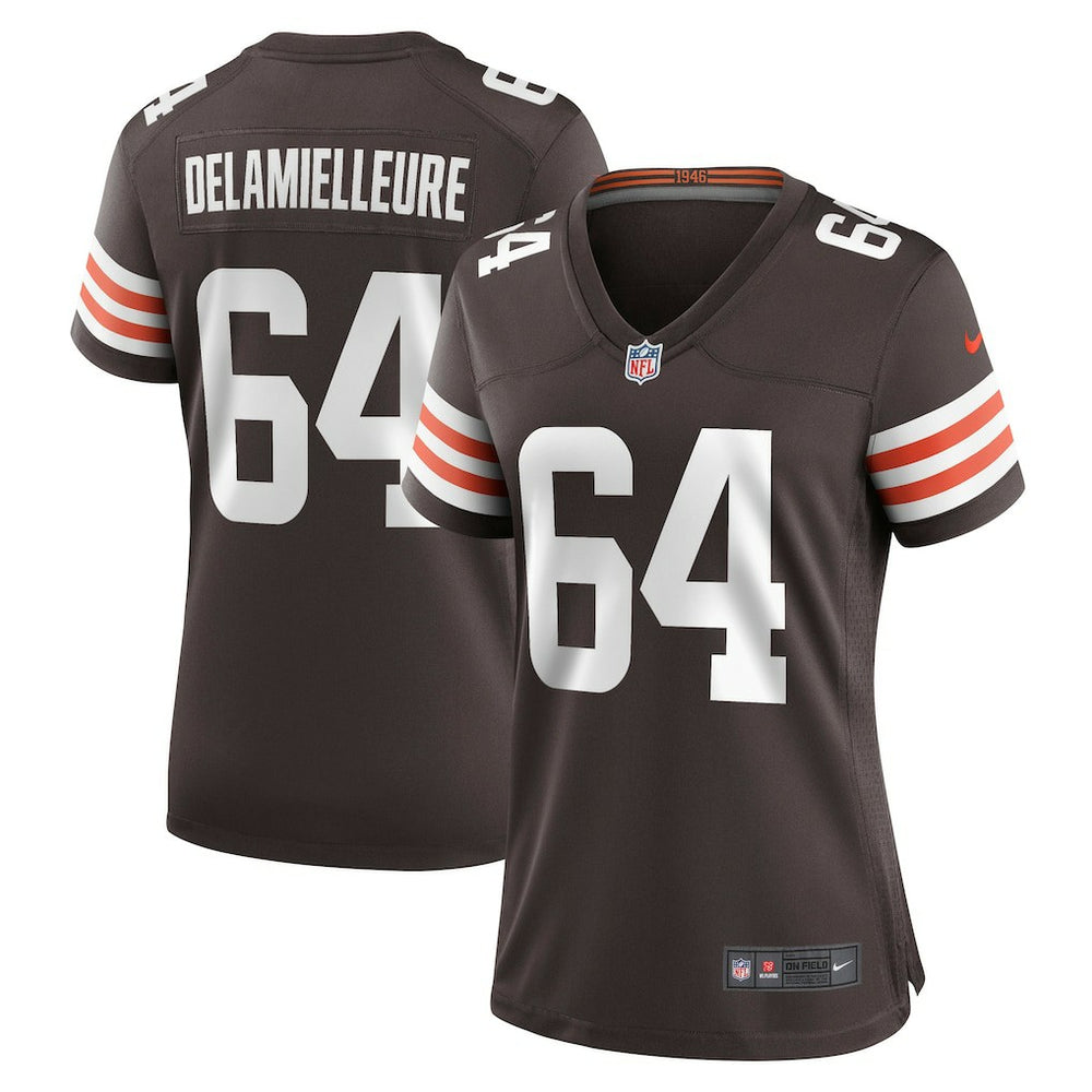 NFL Joe DeLamielleure Cleveland Browns Women's Game Retired Player Jersey - Brown
