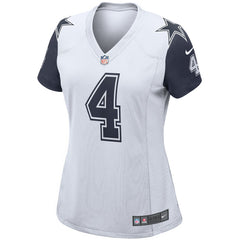 NFL Dak Prescott Dallas Cowboys Women's Alternate Game Jersey - White