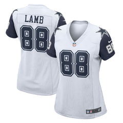 CeeDee Lamb Dallas Cowboys Women's 2nd Alternate Game Jersey White