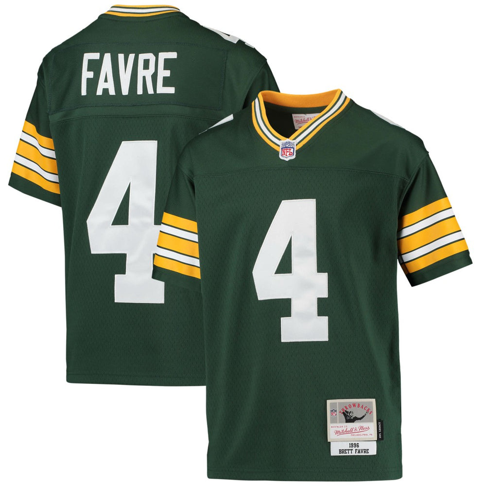 NFL Brett Favre Green Bay Packers Youth 1996 Retired Player Legacy Jersey - Green cheap