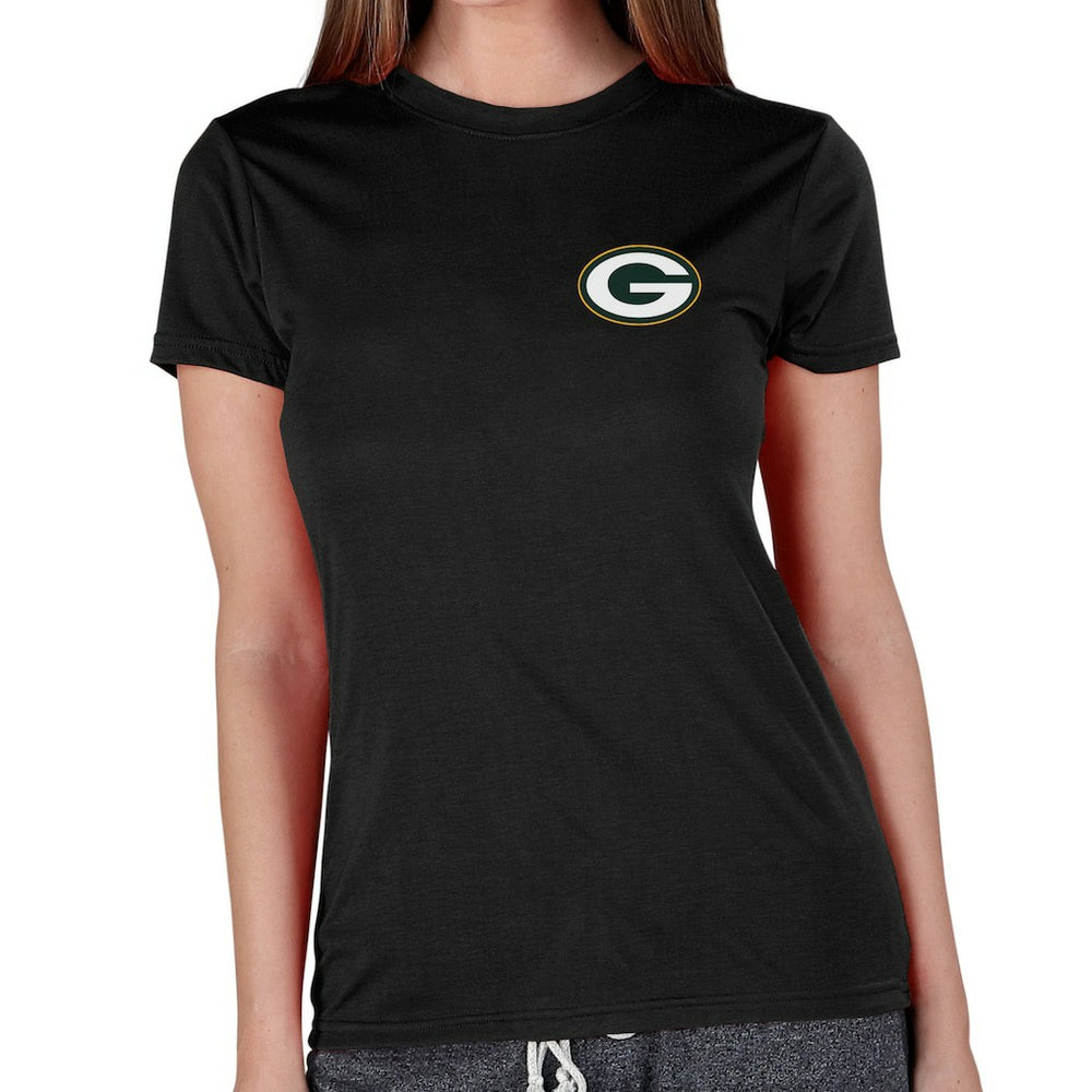 Green Bay Packers Concepts Sport Women's Marathon Knit Lounge Top Black