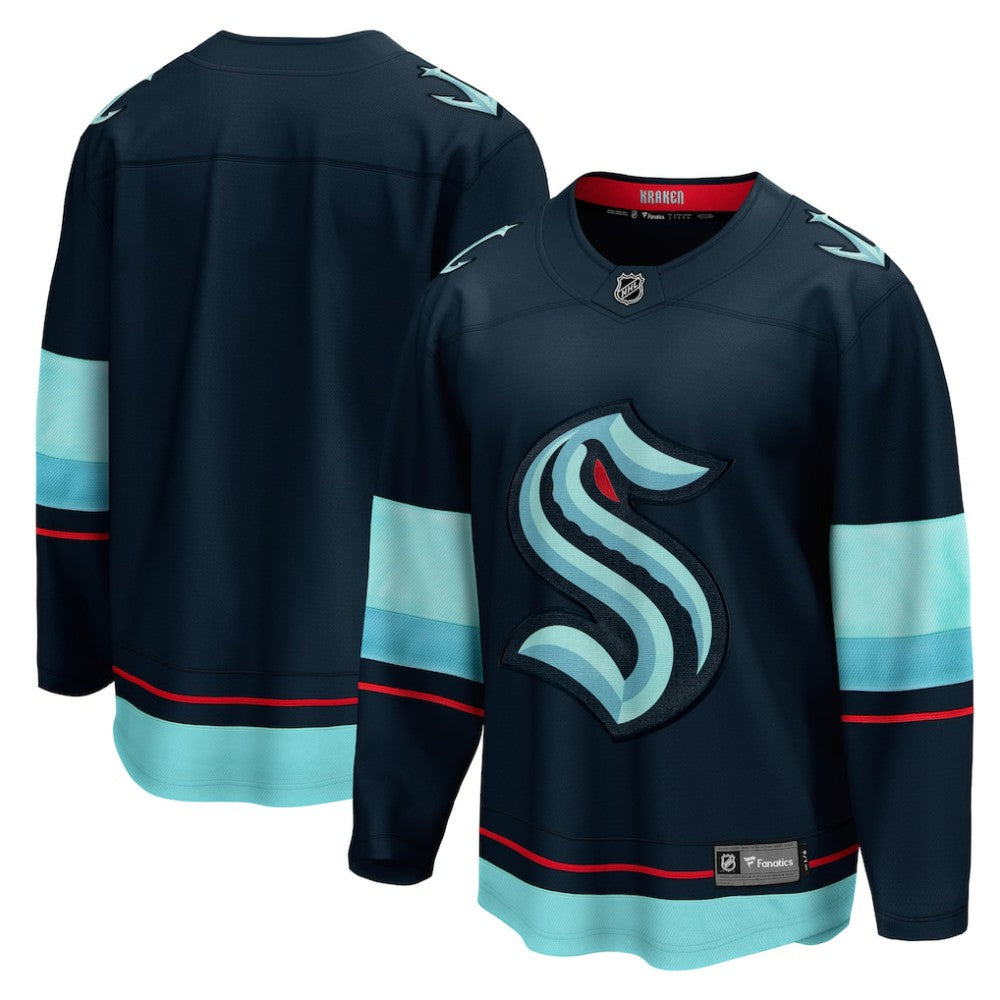 NHL Seattle Kraken Fanatics Home Breakaway Jersey - Deep Sea Blue