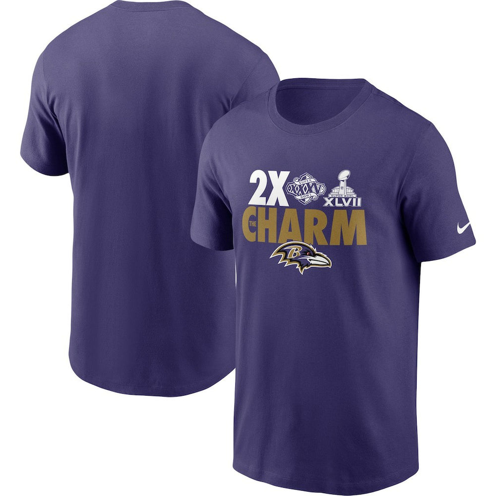 Baltimore Ravens Hometown Collection 2x Super Bowl Champions T-Shirt Purple