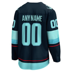 NHL Seattle Kraken Fanatics Home Breakaway Custom Jersey - Deep Sea Blue