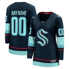 NHL Seattle Kraken Fanatics Women's Home Breakaway Custom Jersey - Deep Sea Blue