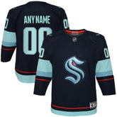 NHL,Custom Seattle Kraken Youth Home Premier Custom Jersey - Navy
