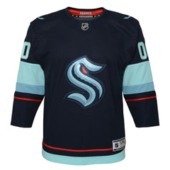 NHL Seattle Kraken Youth Home Premier Custom Jersey - Navy