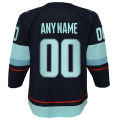 NHL Seattle Kraken Youth Home Premier Custom Jersey - Navy