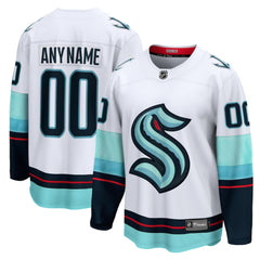 NHL Seattle Kraken Fanatics Away Breakaway Custom Jersey - White