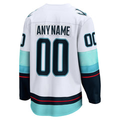 NHL Seattle Kraken Fanatics Away Breakaway Custom Jersey - White