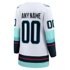 NHL Seattle Kraken Fanatics Women's Away Breakaway Custom Jersey - White