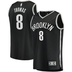 Cam Thomas Brooklyn Nets 2021 NBA Draft First Round Pick Fast Break Replica Jersey Black Icon Edition