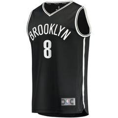 Cam Thomas Brooklyn Nets 2021 NBA Draft First Round Pick Fast Break Replica Jersey Black Icon Edition