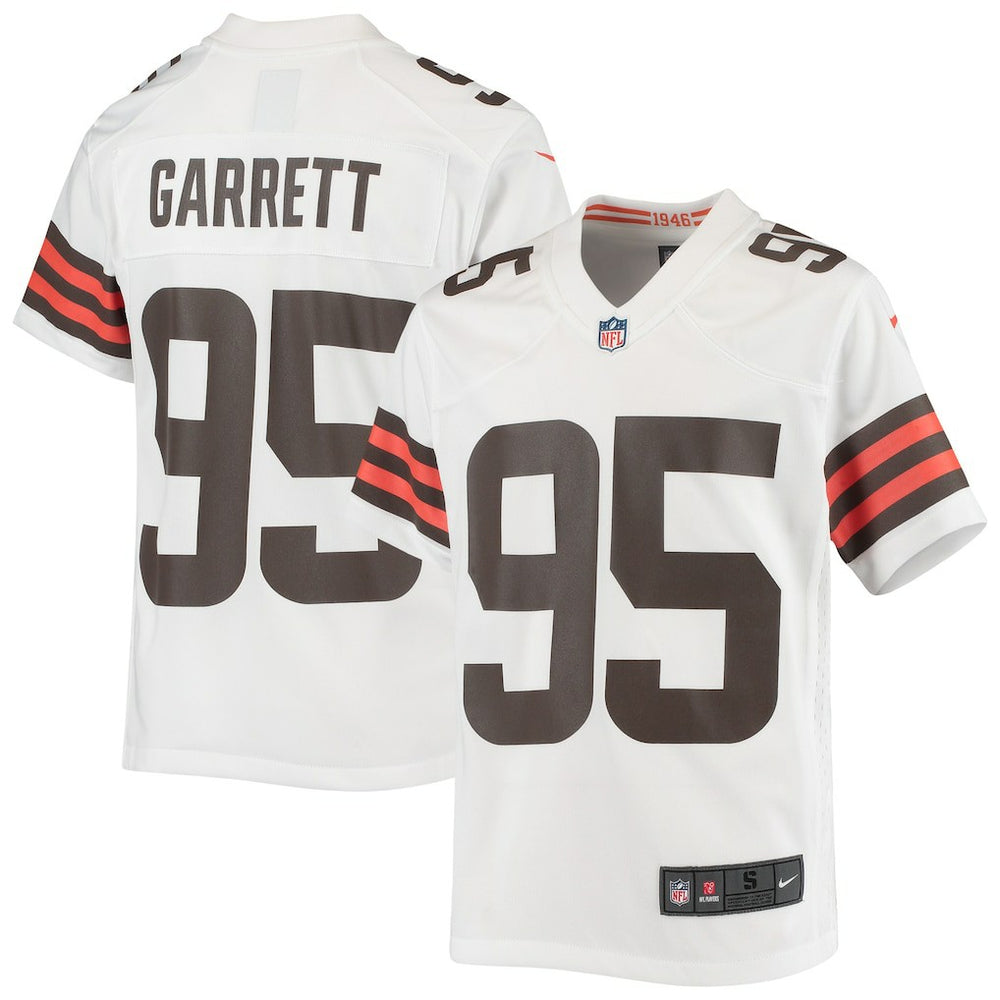 NFL Myles Garrett Cleveland Browns Youth Game Jersey - White