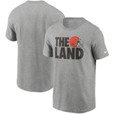 Cleveland Browns Hometown Collection The Land T-Shirt Heathered Gray