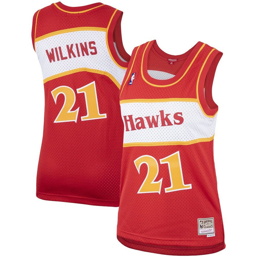 Dominique Wilkins Atlanta Hawks Women's Hardwood Classics Swingman Jersey Red