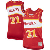 NBA Dominique Wilkins Atlanta Hawks Women's Hardwood Classics Swingman Jersey - Red