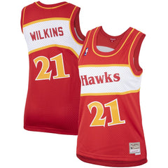 NBA Dominique Wilkins Atlanta Hawks Women's Hardwood Classics Swingman Jersey - Red
