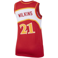 NBA Dominique Wilkins Atlanta Hawks Women's Hardwood Classics Swingman Jersey - Red