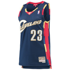 NBA LeBron James Cleveland Cavaliers Women's Hardwood Classics Swingman Jersey sale - Navy