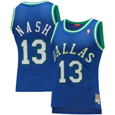 NBA Steve Nash Dallas Mavericks Women's 1998/99 Hardwood Classics Swingman Jersey sale - Blue