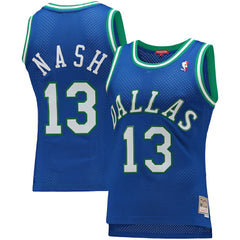 NBA Steve Nash Dallas Mavericks Women's 1998/99 Hardwood Classics Swingman Jersey sale - Blue